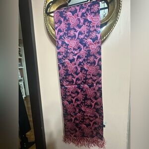 Pink and Purple Paisley Scarf